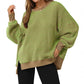 🔥Nieuwste modellen met 50% korting - Casual Crewneck Color-Blocked Sweatshirt met Zijsplit