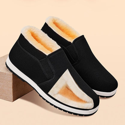 🔥Ultimi due giorni: sconto del 50%🔥Scarpe da uomo in cotone antiscivolo con fodera in pelliccia sintetica super calde