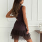 Set da donna: maglione con collo alto e miniabito