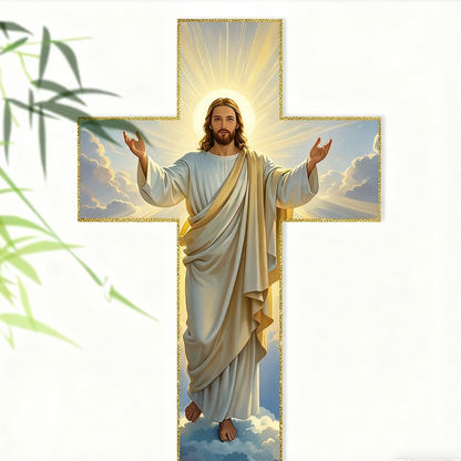 ✝️Acquista di più, ottieni di più✨Retro Gesù Cristo Wall Cross Decor - Vintage Design in legno con simbolismo della fede per accento di casa spirituale 🌟🕊️