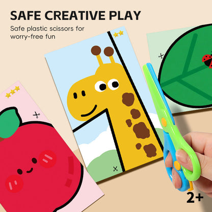🎄Fun Paper-Cut Set with Child-Safe Scissors🎁