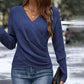 Top in Maglia Elegante Casual da Donna con Scollo a V
