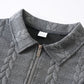 🔥Novità - Maglia da uomo con mezza zip in stile lavorato a trecce