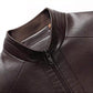 🧥 60% SCONTO ORA! 🔥 Giacca in Pelle Uomo con Fodera Peluche - Calda ed Elegante, Perfetta per l'Inverno ✨