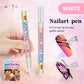 🎁Regalo di Natale🎄Set di Penne per Nail Art Professionale a 12 Colori