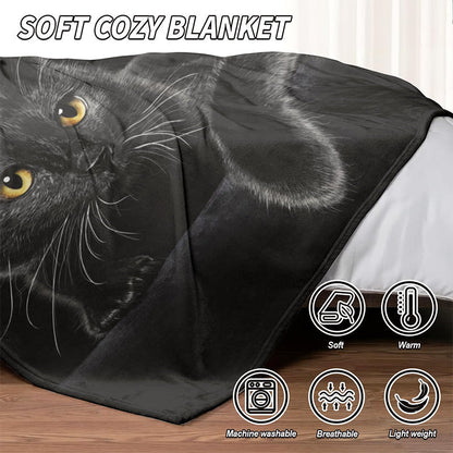 🐱 SCONTO DEL 50% ORA! 🔥 Coperta accogliente per tutte le stagioni - Ultra morbida e reversibile, perfetta per il divano e il letto 🛏️✨