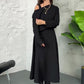 Completo da donna in maglia a 2 pezzi con abito midi senza maniche e top corto