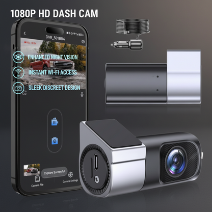 🔥Offerta natalizia a tempo limitato: 50% DI SCONTO!!!🔥Telecamera per Auto 1080P HD con Wi-Fi e Visione Notturna