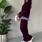 Completo Donna Due Pezzi Casual: Maglia a Maniche Lunghe e Pantaloni