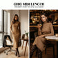 Abito bodycon a maniche lunghe con dolcevita elegante
