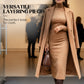 Abito bodycon a maniche lunghe con dolcevita elegante