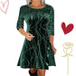 Elegante abito svasato con paillettes