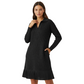 🔥Offerte speciali - Abito corto svasato con revers scintillante da donna