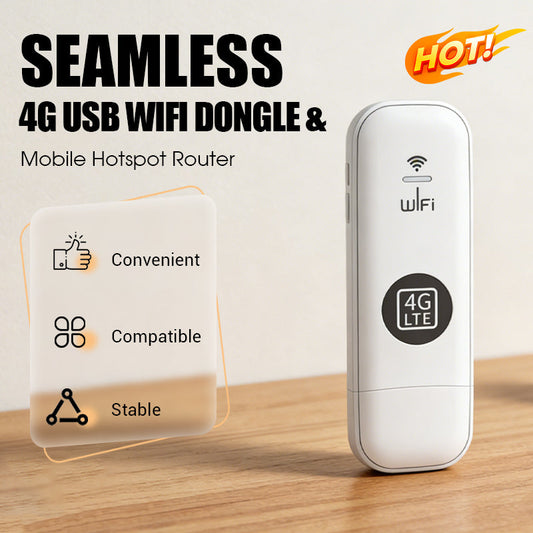 💎50% DI SCONTO! 💎 Adattatore WiFi USB 4G Portatile – Hotspot Mobile Plug-and-Play, 150 Mbps & Compatto