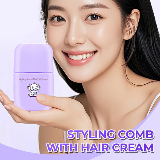 Pettine per lo styling con crema per capelli
