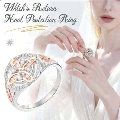 📢📢70% DI SCONTO!! ⏰Elegante anello con zirconi e nodo celtico bicolore