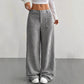 Pantaloni casual a vita alta e taglio ampio da donna