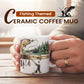 Tazza da caffè in ceramica con tema pesca