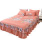 🔈🔈 OFFERTA LAMPO - SCONTO DEL 60% ⚡ Set di 3 Gonne da Letto con Volant 🛏️ – Stampa Floreale & Design a Doppio Strato!