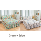 🔈🔈 OFFERTA LAMPO - SCONTO DEL 60% ⚡ Set di 3 Gonne da Letto con Volant 🛏️ – Stampa Floreale & Design a Doppio Strato!