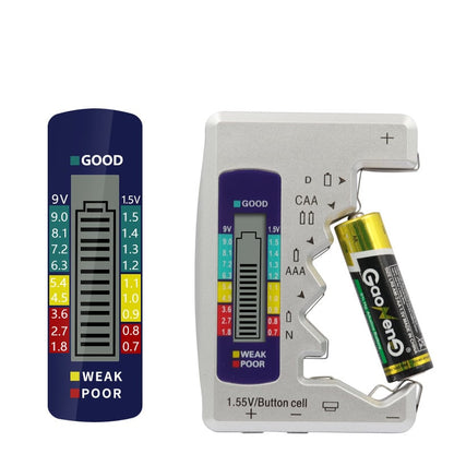 🔋 ACQUISTA 2, OTTIENI 1 GRATIS! ⚡ Tester Universale per Pile – Verifica AA, AAA, 9V, 3 Secondi, Senza Batterie & Ultra-Compatto ✔️