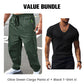 Pantaloni cargo da uomo per esterno con più tasche