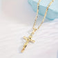 ⏰ BUY 1 GET 1 FREE!✝️Gold-Tone Crucifix Pendant Necklace