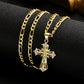 ⏰ BUY 1 GET 1 FREE!✝️Gold-Tone Crucifix Pendant Necklace