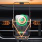 Supporto per telefono auto 2 in 1 con rotazione automatica e caricatore wireless