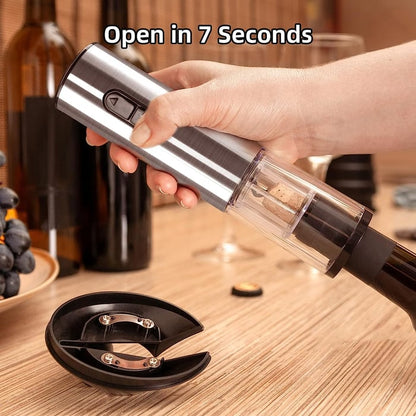 🍾 56% DI SCONTO! 🍷 Set Cavatappi Elettrici Senza Fili – Ricaricabile via USB, Rotazione Automatica & Design Ergonomico per Regali ✨