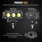 💎50% DI SCONTO! 💎 Faro Ausiliario LED per Moto – 4500 Lumen, 2 Modalità (Giallo/Bianco) & IP67