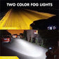 💎50% DI SCONTO! 💎 Faro Ausiliario LED per Moto – 4500 Lumen, 2 Modalità (Giallo/Bianco) & IP67