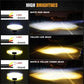 💎50% DI SCONTO! 💎 Faro Ausiliario LED per Moto – 4500 Lumen, 2 Modalità (Giallo/Bianco) & IP67