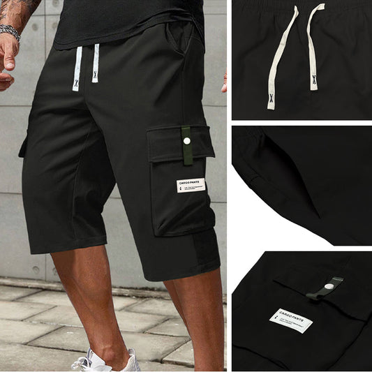 📢🔥2026 Uutuudet - 50% alennus!🏆Pantaloni cargo capri casual da uomo con coulisse