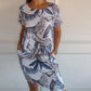 🎉 LIMITED TIME 50% OFF! 👗 Printed Short Sleeve Dress – Effortless Spring Bloom 🌸