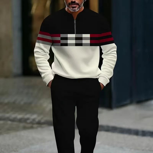 🔈🔈SCONTO DEL 62%🔥Set pullover e pantaloni con stampa grafica da uomo