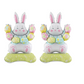 Decorazione a palloncino autoportante con personaggio pasquale