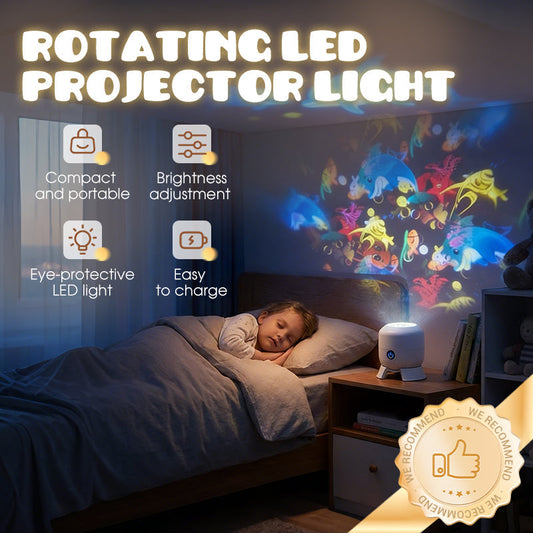 Lampada proiettore LED a rotazione dinamica
