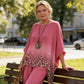 Set 2 pezzi da donna con stampa leopardata sfumata