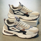 Sneakers da uomo con platform spesso e rete traspirante