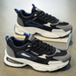 Sneakers da uomo con platform spesso e rete traspirante