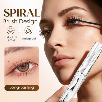 Mascara impermeabile con spazzolino a spirale per una piega duratura