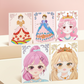 👑LAST DAY SALE 🎨Mess-Free Paper Play, Realistic Fun for Girls ✨ Princess Makeup & Diamond Painting Craft Kit