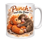 Tazza in ceramica con simpatica scimmietta “Punch e il suo orso”