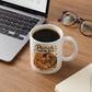 Tazza in ceramica con simpatica scimmietta “Punch e il suo orso”