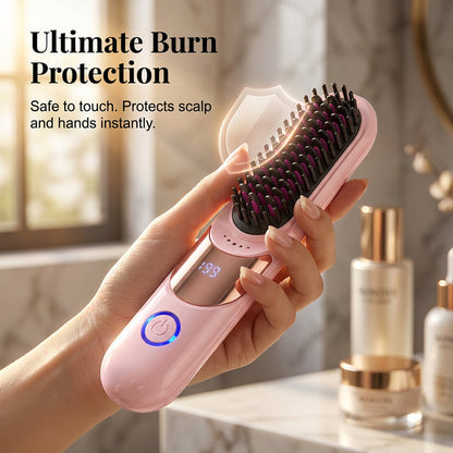 Piastra per Capelli Ionica a 3 Temperature Anti-Ustione