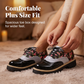 Scarpe Brogue Platform da Donna con Stampa Floreale