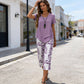 👚 50% DI SCONTO ORA! 🔥 Completo casual composto da tunica a girocollo e pantaloni a gamba larga – Design fluido, tessuto morbido e perfetto per tutti i giorni 🌸