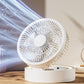 ❄️Rimani fresca ed elegante: un ventilatore da tavolo 3 in 1 con specchio per il trucco integrato e luce LED 💖