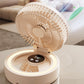 ❄️Rimani fresca ed elegante: un ventilatore da tavolo 3 in 1 con specchio per il trucco integrato e luce LED 💖